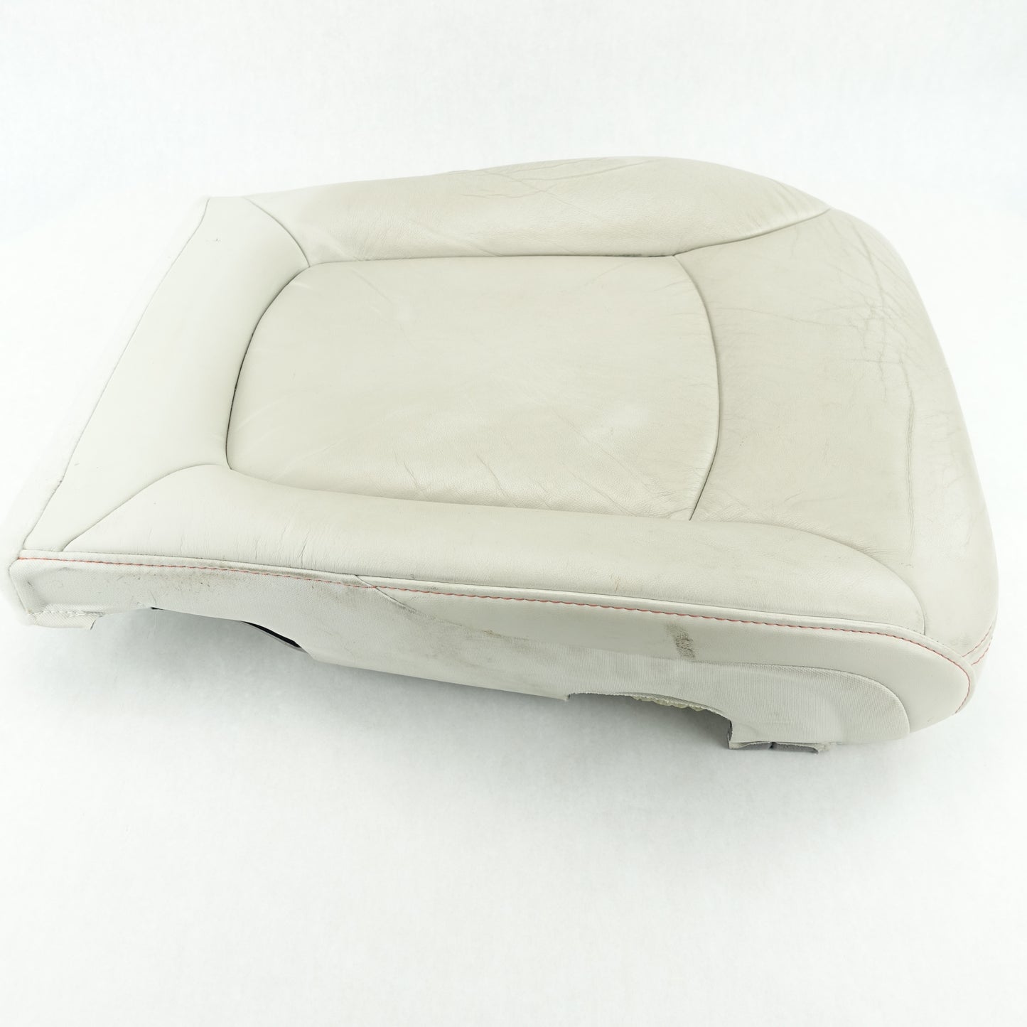 Damage 12 2013 Dodge Journey Driver Left Seat Lower Cover Cushion White Leather