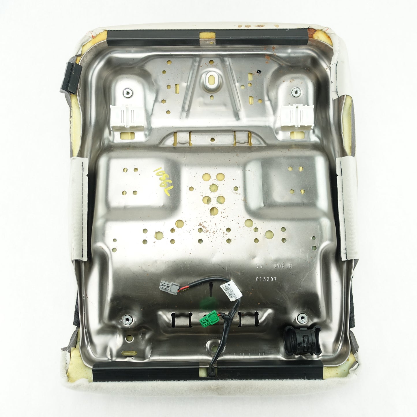 Damage 12 2013 Dodge Journey Driver Left Seat Lower Cover Cushion White Leather