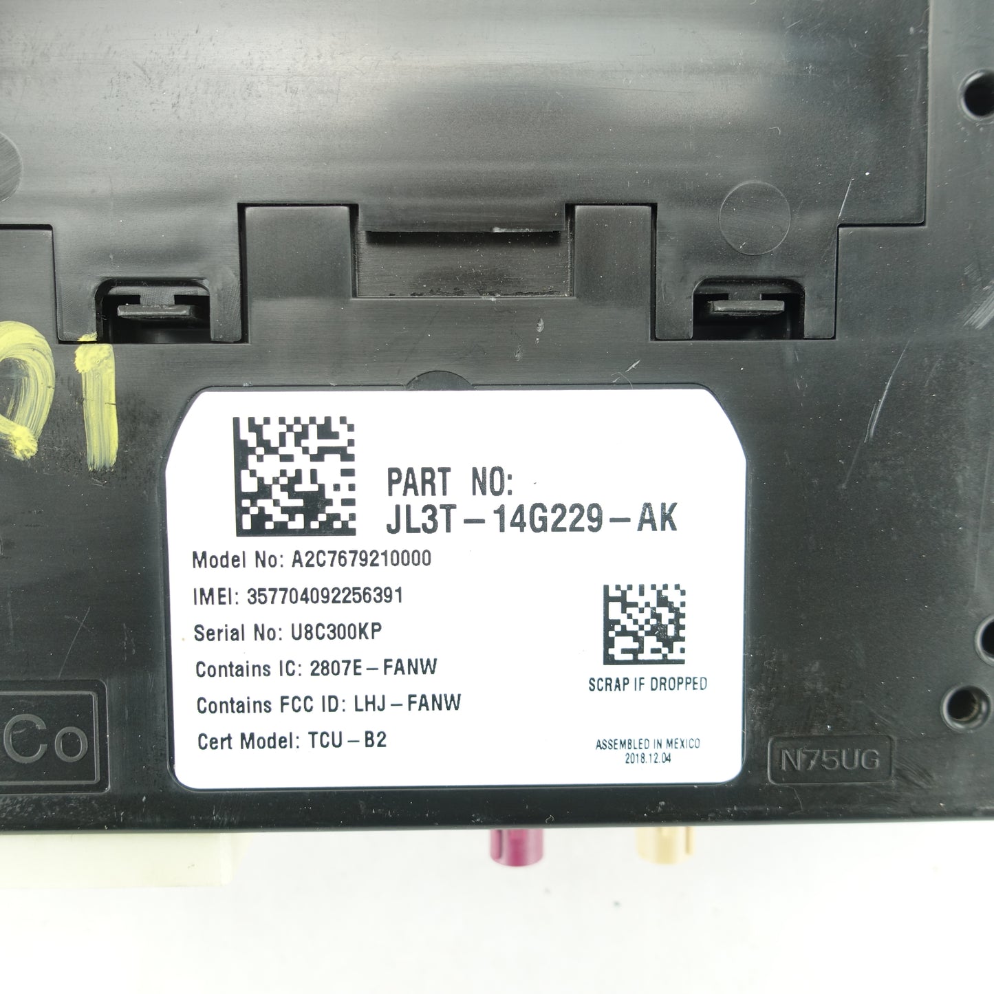 2018 2019 2020 Ford F150 Communication Control Module