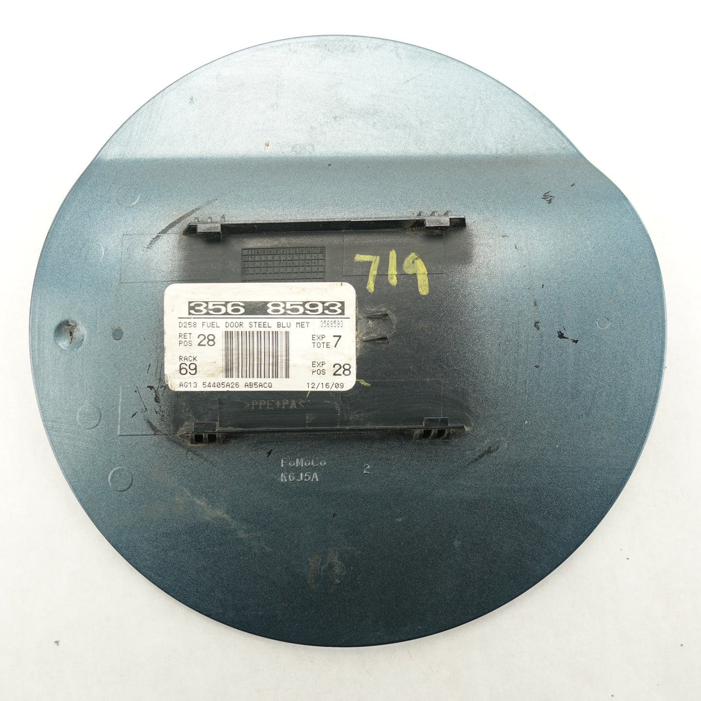 2010 2011 2012 Ford Taurus Gas Fuel Door Lid Cover Steel Blue Metallic