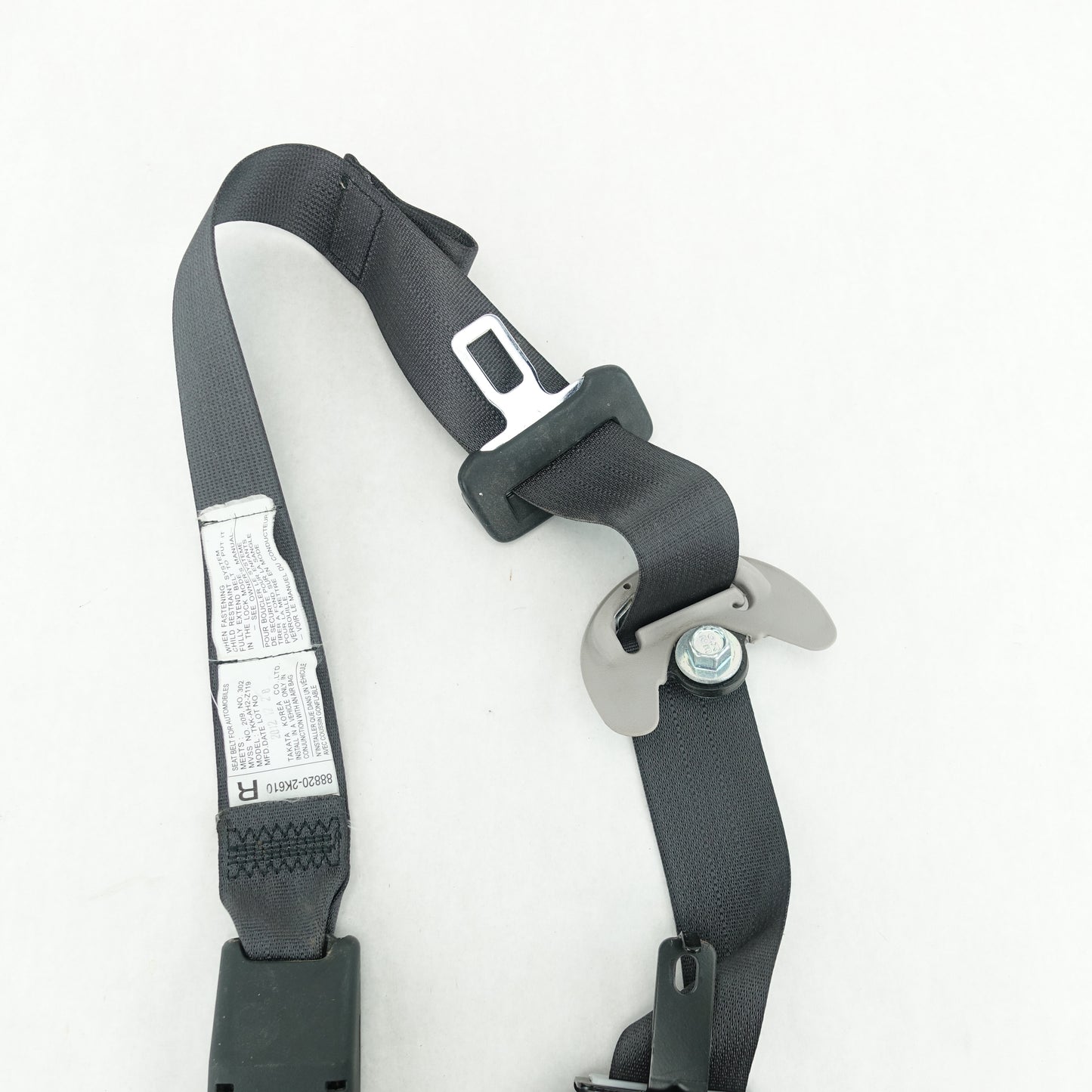2012 2013 Kia Soul Passenger Right Front Seat Belt Black