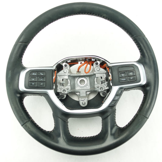 2019 2020 2021 2022 2023 Ram 2500 3500 Steering Wheel Black Leather