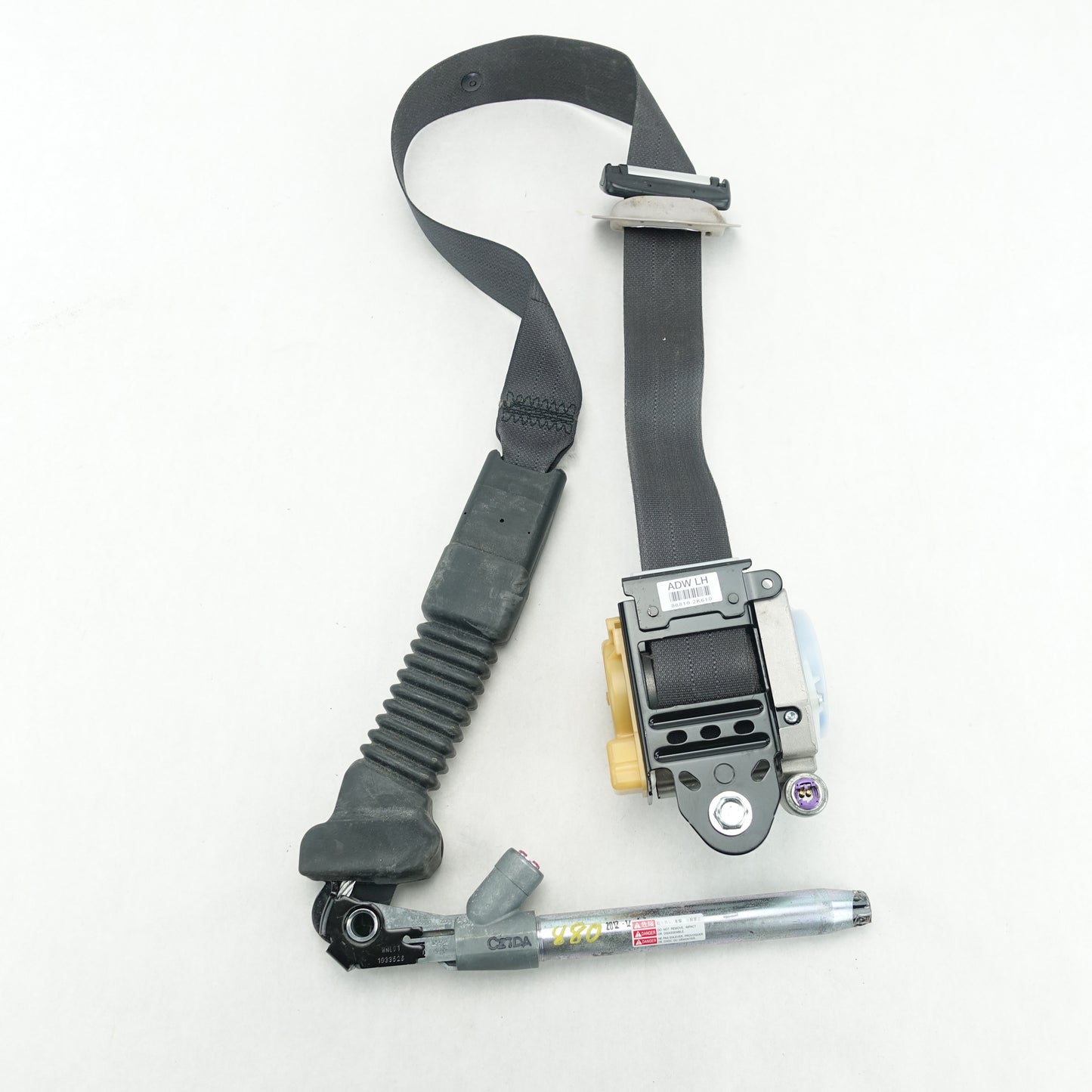 2012 2013 Kia Soul Driver Left Front Seat Belt Black