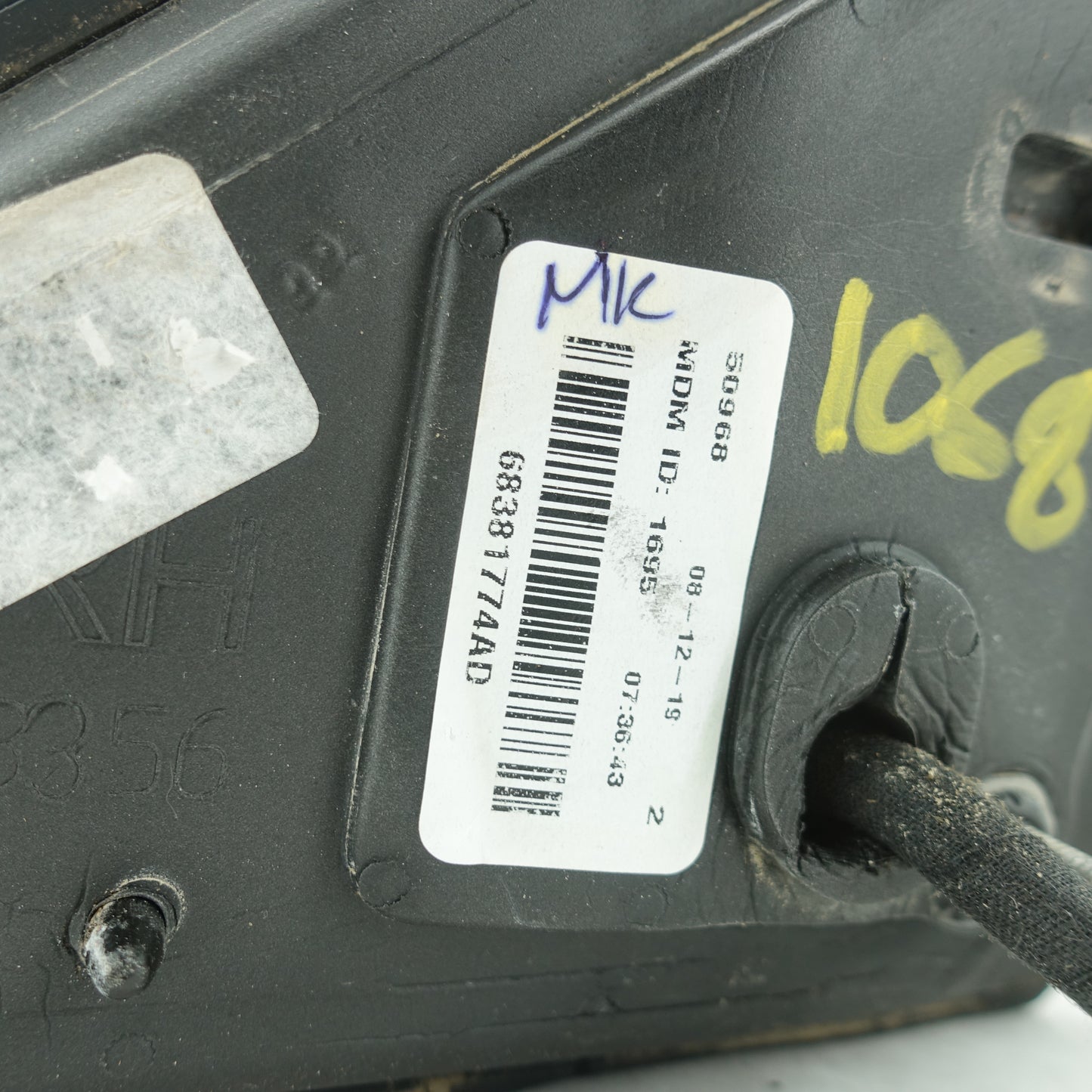 2019 2020 2021 2022 Ram 2500 3500 Passenger Right Door Mirror Power Folding