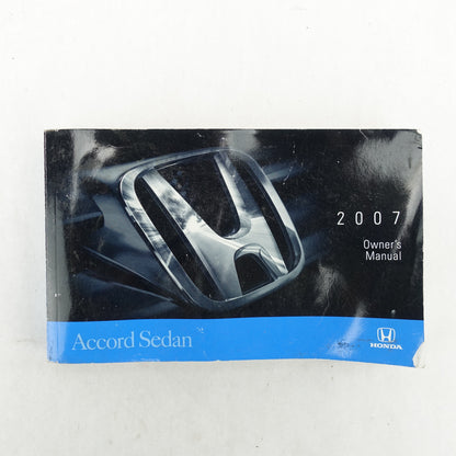 2007 Honda Accord Sedan Owners Manual Guide Book