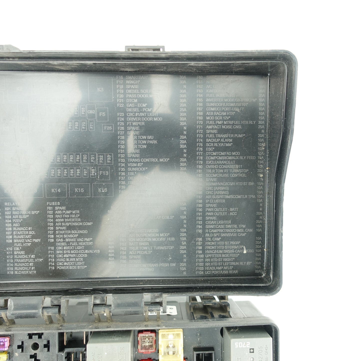 2019 Ram 2500 3500 6.4L Gas Engine Fuse Junction Box TIPM