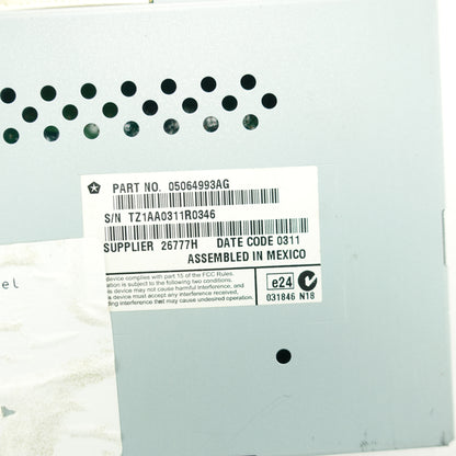 2011 2012 2013 2014 2015 2016 2017 Dodge Journey 8.4" Info Touch Screen Display