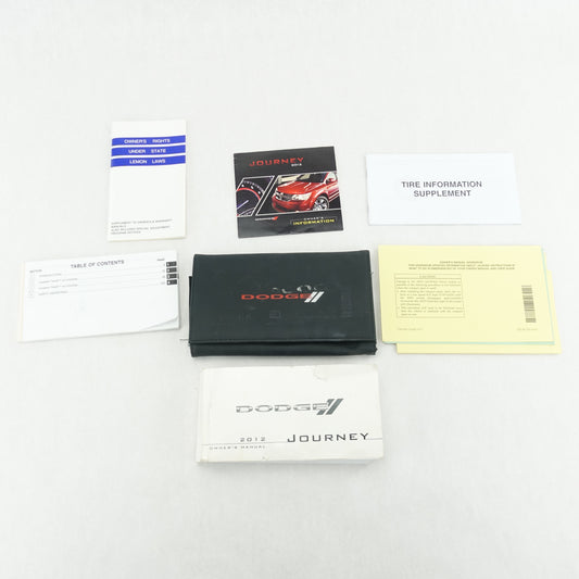 Damage 2012 Dodge Journey Owners Guide Manual Book