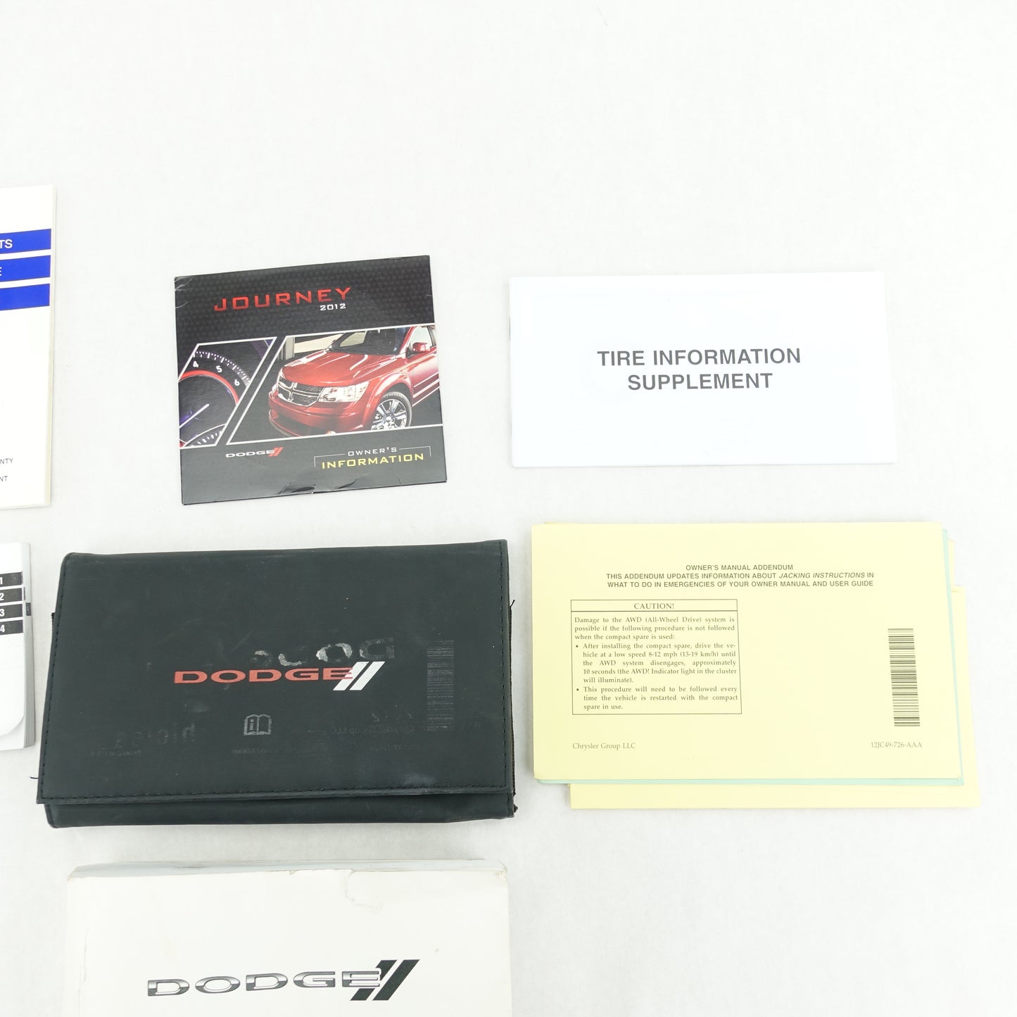 Damage 2012 Dodge Journey Owners Guide Manual Book