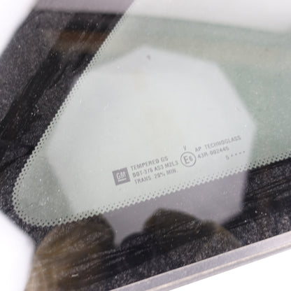 2006 2007 Equinox Torrent Passenger Right Rear Quarter Glass Window