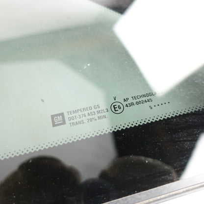 2006 2007 Equinox Torrent Driver Left Rear Quarter Glass Window