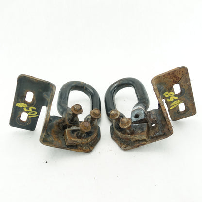 2011 2012 2013 14 Ford F250 F350 Front Left Right Pair Set Tow Hook Hooks Black