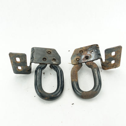 2011 2012 2013 14 Ford F250 F350 Front Left Right Pair Set Tow Hook Hooks Black