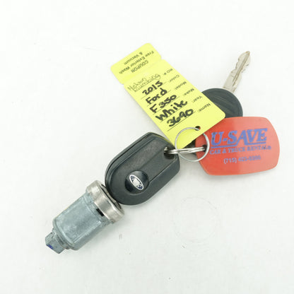 2011 2012 2013 14 Ford F250 F350 Key Lock Cylinder Anti-Theft Immobilizer 2 Keys