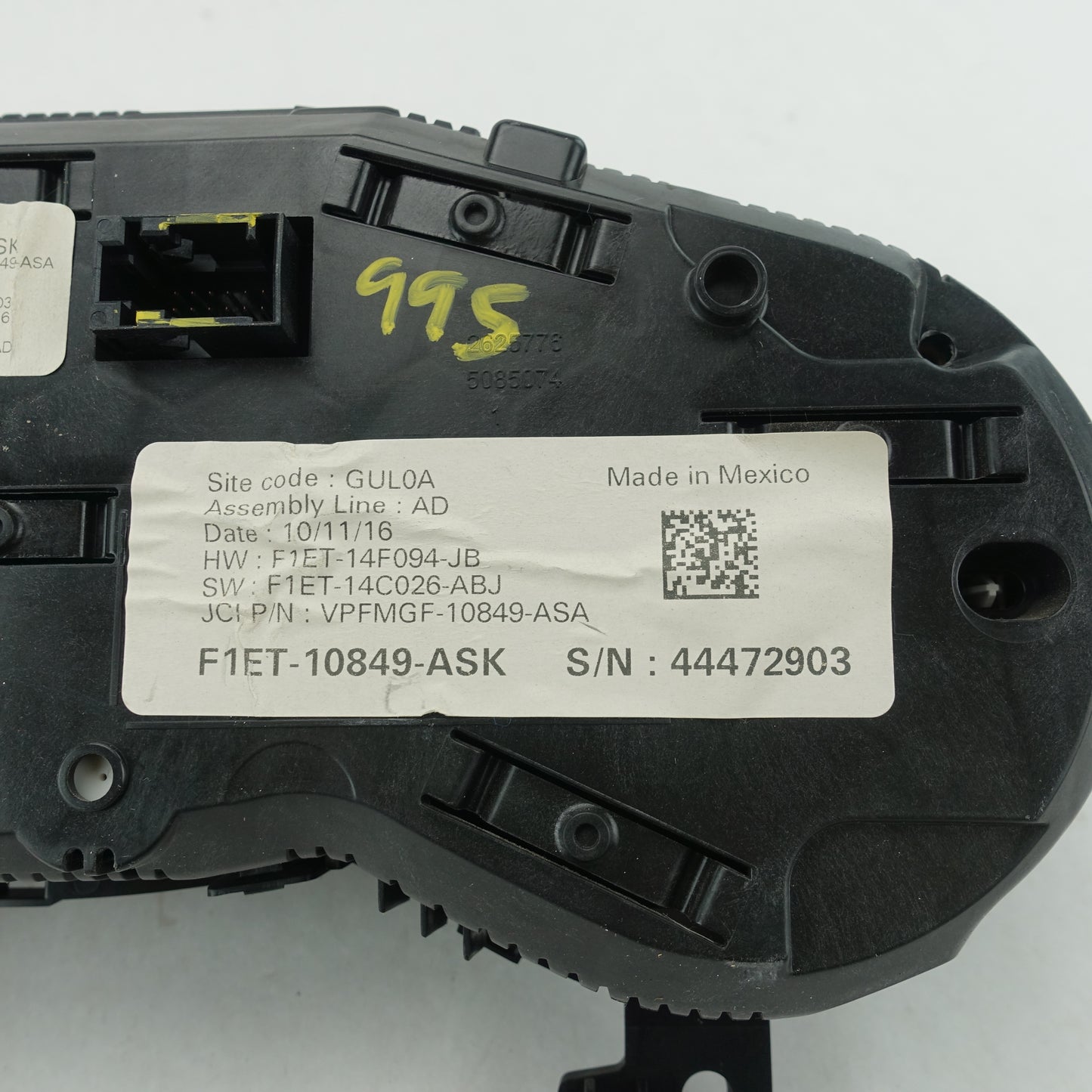 Damage 2016 Ford Focus ST Speedometer Instrument Cluster Gauges 146K Miles