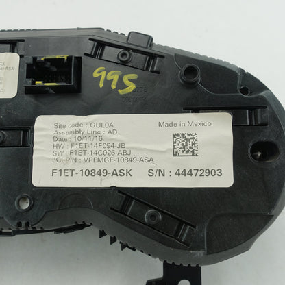 Damage 2016 Ford Focus ST Speedometer Instrument Cluster Gauges 146K Miles