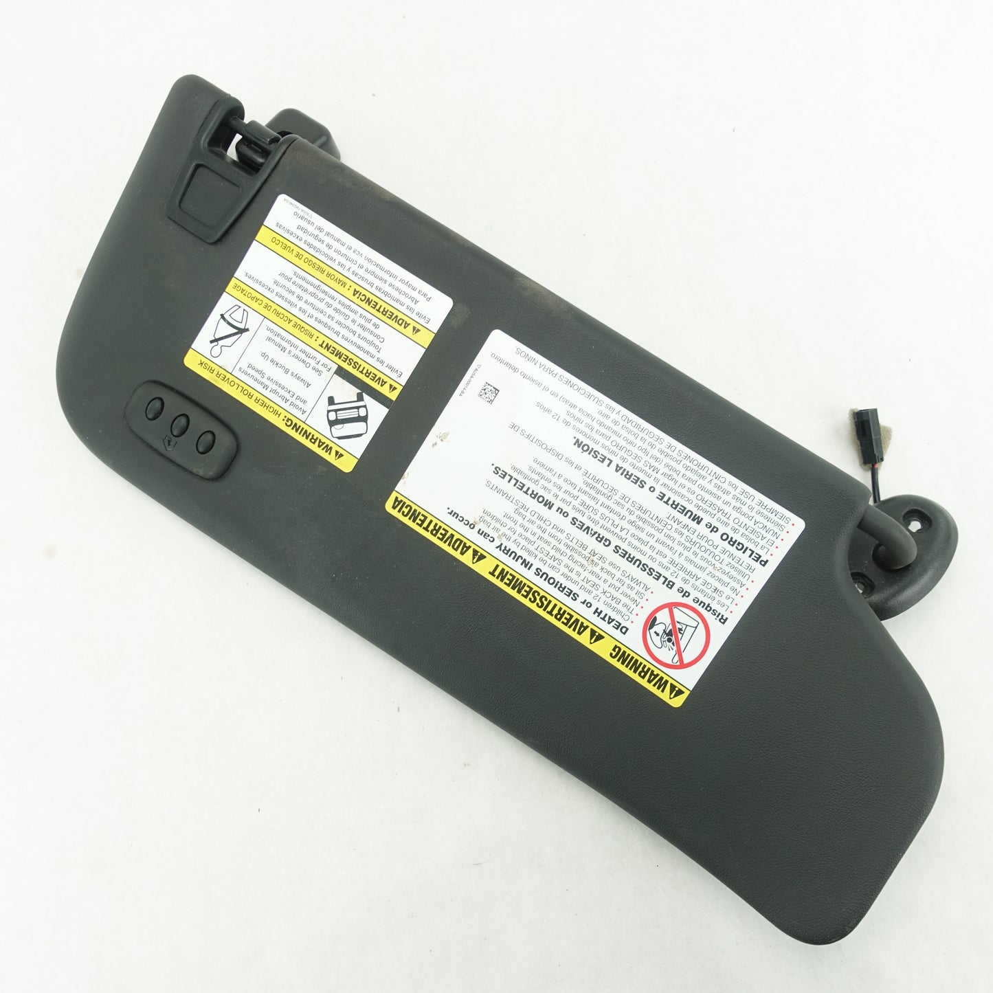 Damage 12 2013 2014 2015 16 Ford F250 F350 Driver Left Sunvisor Sun Visor Black