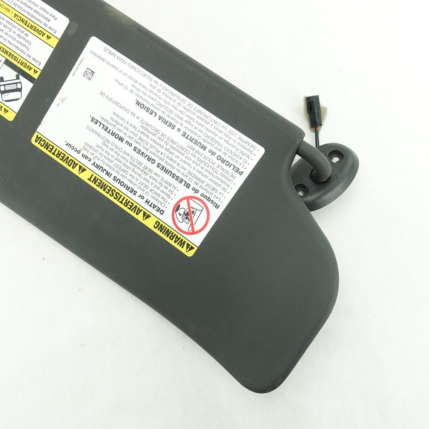 Damage 12 2013 2014 2015 16 Ford F250 F350 Driver Left Sunvisor Sun Visor Black