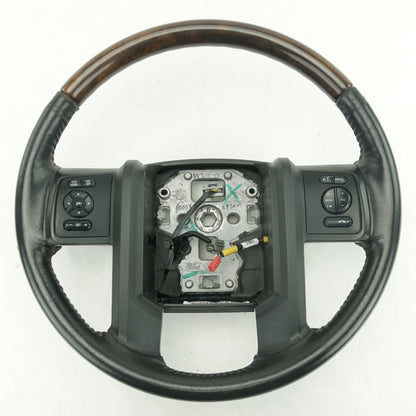 2011 2012 2013 2014 2015 2016 Ford F250 F350 Black Leather Steering Wheel