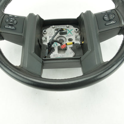 2011 2012 2013 2014 2015 2016 Ford F250 F350 Black Leather Steering Wheel