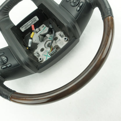 2011 2012 2013 2014 2015 2016 Ford F250 F350 Black Leather Steering Wheel