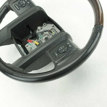 2011 2012 2013 2014 2015 2016 Ford F250 F350 Black Leather Steering Wheel