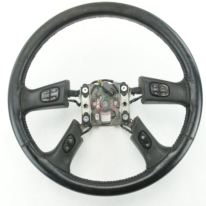 2003 2004 2005 2006 Silverado Sierra Steering Wheel Black Leather