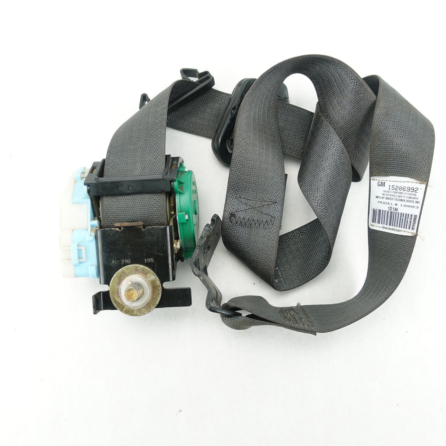 2003 2004 2005 2006 Silverado Sierra Crew Cab Right Rear Seat Belt Black