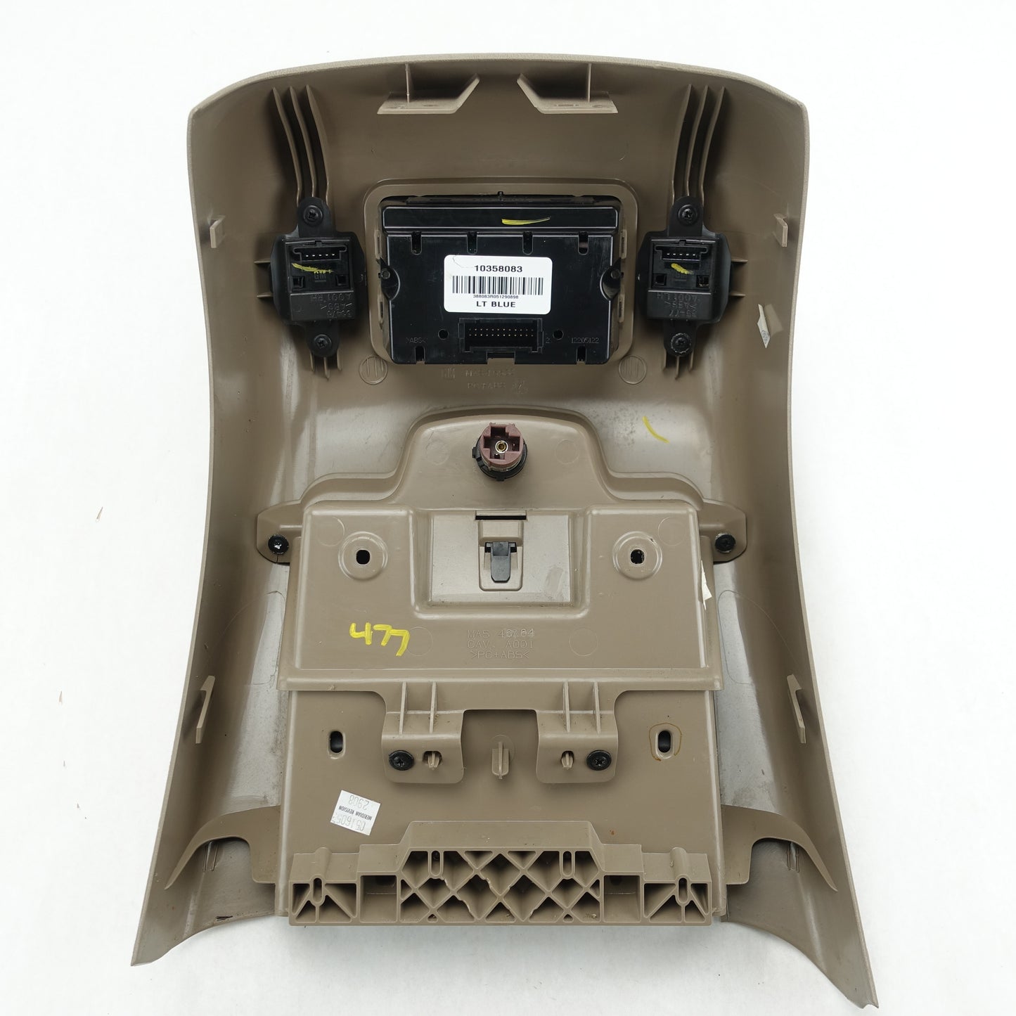 Damage 03 2004 2005 2006 GMC Yukon XL Center Console Rear Panel Cup Holder Vent