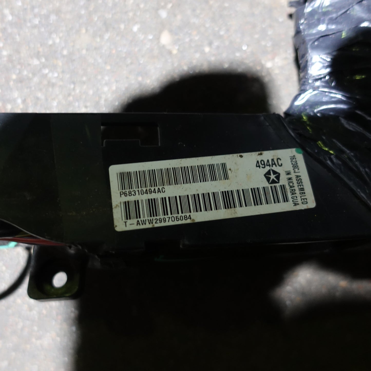 2017 Ram 1500 Crew Cab Big Horn Cab Floor Wire Harness Loom