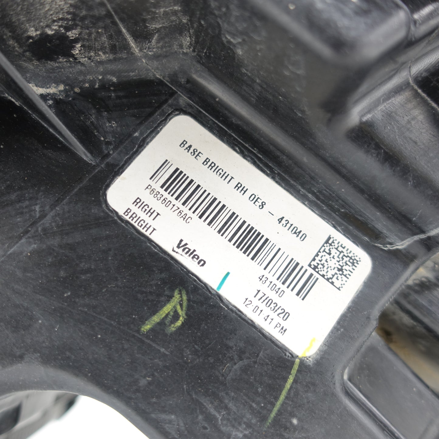 2019 2020 2021 Ram 2500 3500 Passenger Right Headlight Head Light Lamp Halogen