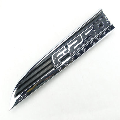 Damage 2011 2012 2013 2014 15 Ford F250 XLT Driver Left Fender Vent Emblem Logo