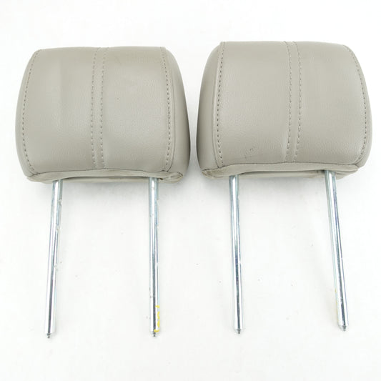 2008 2009 2010 Ford F250 F350 Rear Headrest Head Rest Gray Leather Set Pair