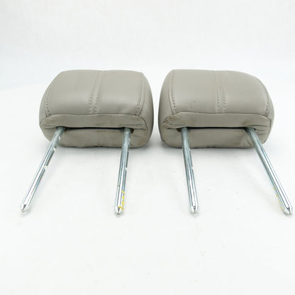 2008 2009 2010 Ford F250 F350 Rear Headrest Head Rest Gray Leather Set Pair