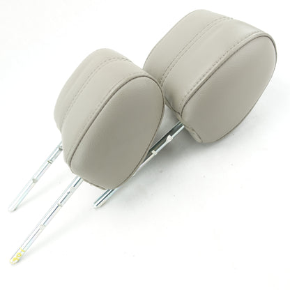 2008 2009 2010 Ford F250 F350 Rear Headrest Head Rest Gray Leather Set Pair