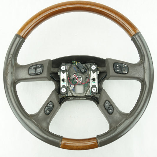 2003 2004 2005 2006 Cadillac Escalade Steering Wheel Woodgrain