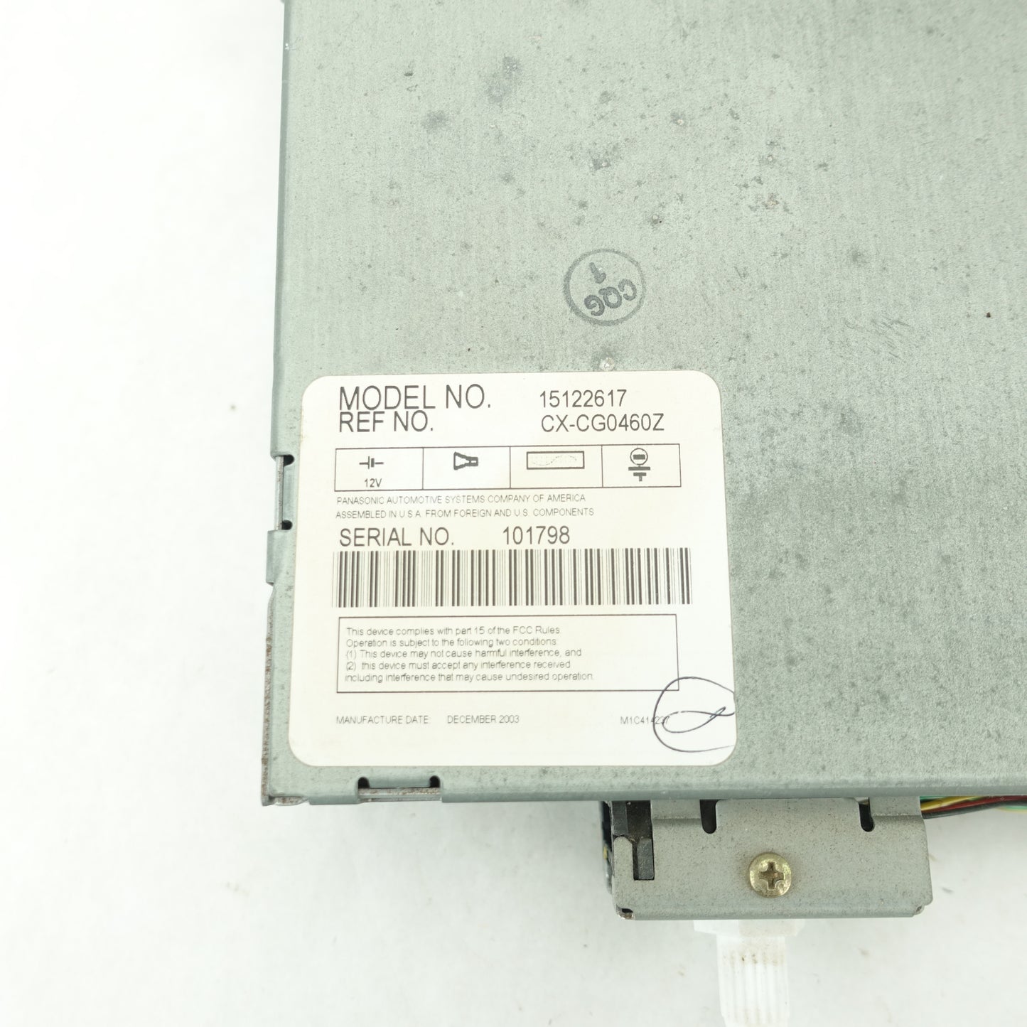 2003 2004 2005 2006 Cadillac Escalade 6 Disc CD Player Changer