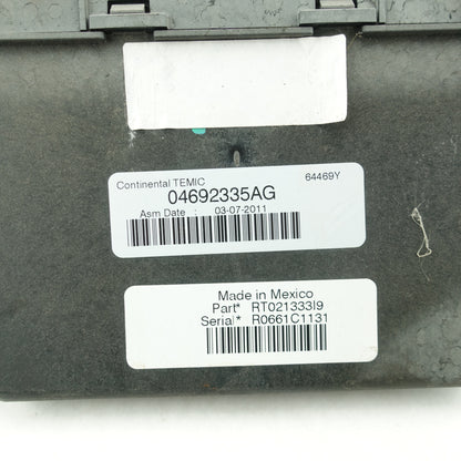 2011 Caravan Town & Country Engine Fuse Box Computer Module TIPM TEMIC