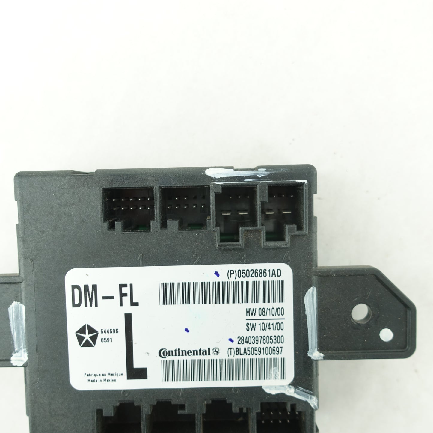2011 2012 2013 2014 Town & Country Driver Left Front Door Hub Module Control