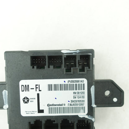 2011 2012 2013 2014 Town & Country Driver Left Front Door Hub Module Control