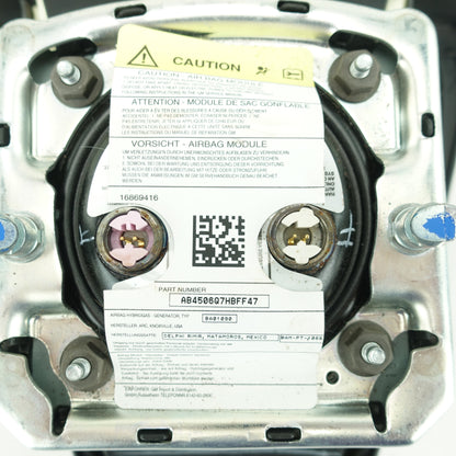 (Dented) 2008 2009 2010 Silverado 1500 Steering Wheel Driver Airbag Air Bag Two Connectors Black