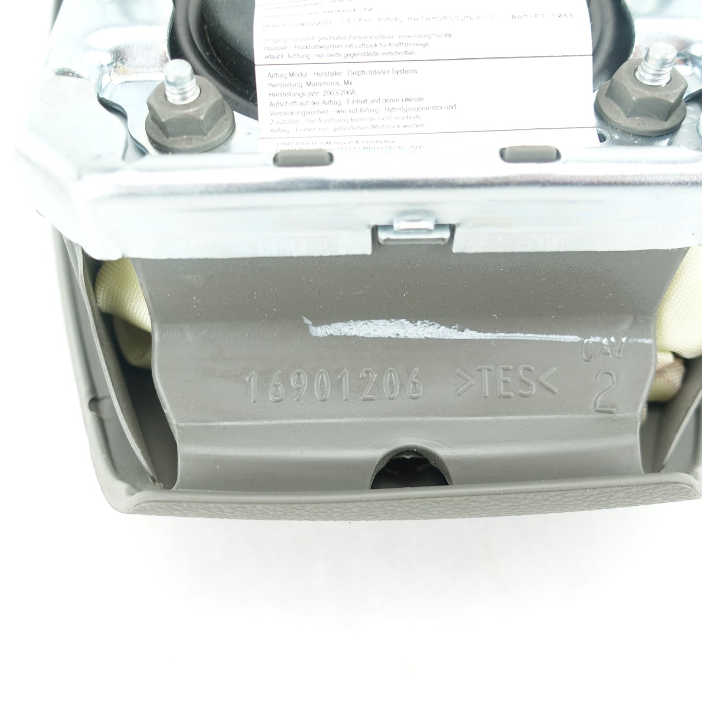 2007 2008 2009 2010 Silverado 2500 3500 Steering Wheel Driver Airbag Air Bag Gray (One Connector)