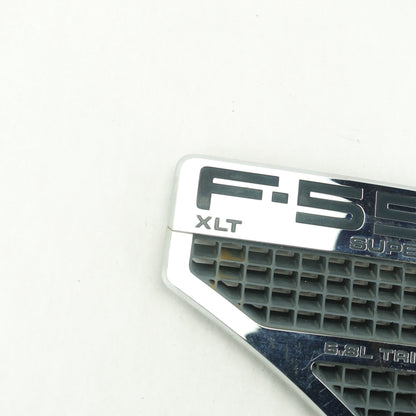 2008 2009 2010 Ford F550 XLT 6.8L Driver Left Fender Vent Emblem Logo