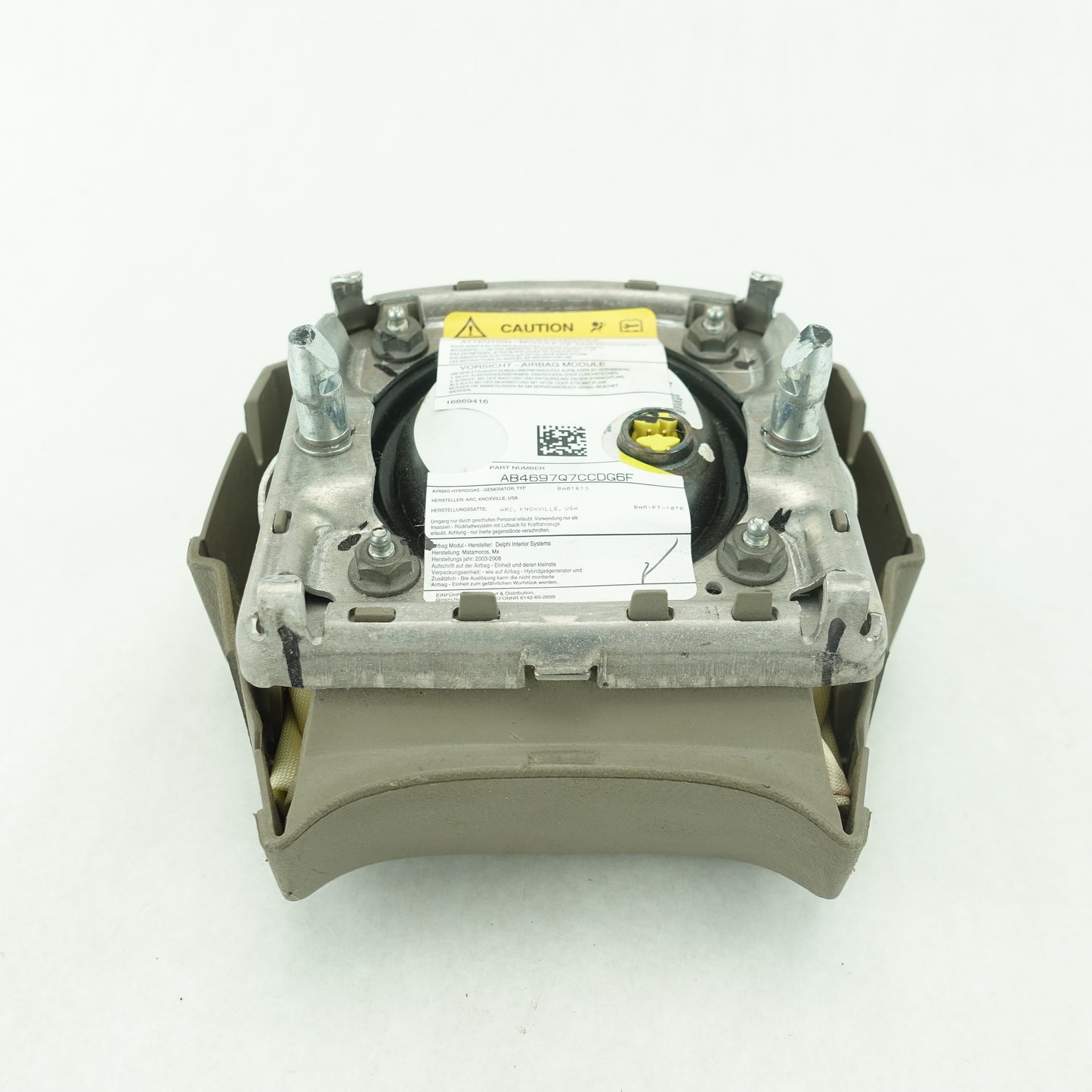 2003 2004 2005 2006 2007 Hummer H2 Steering Wheel Airbag Air Bag Gray