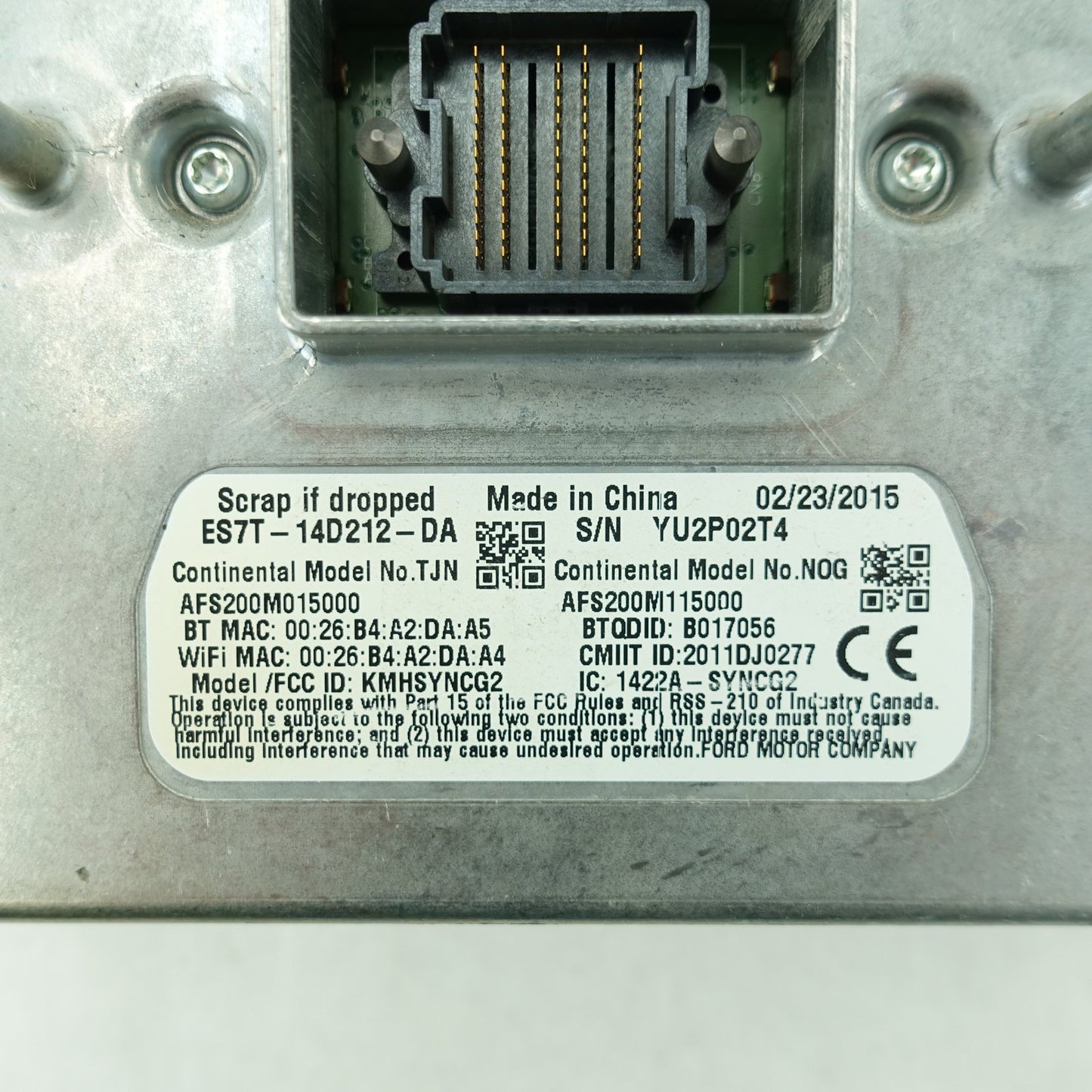 2015 2016 Ford F150 SYNC Communication Control Module APIM