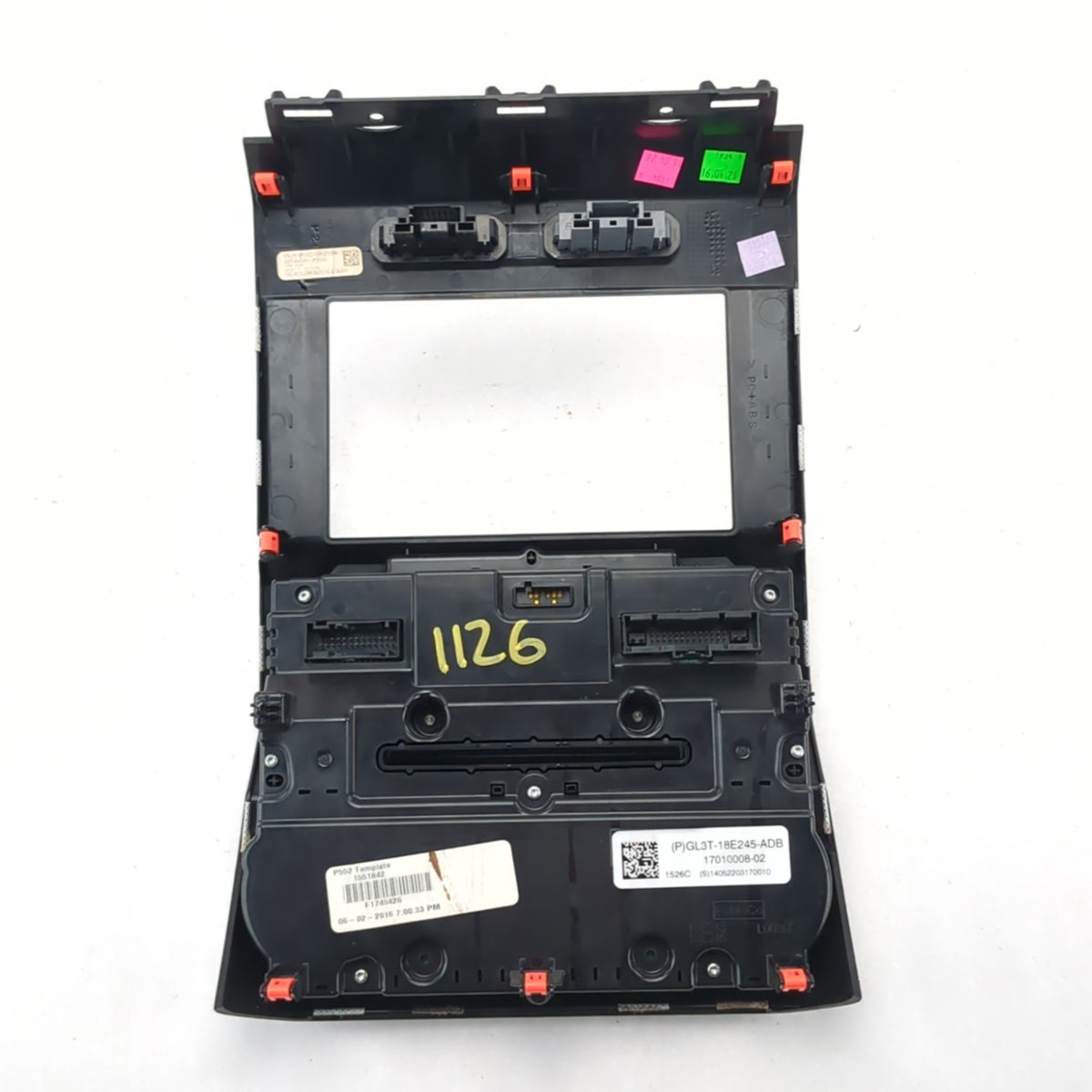 Damage 2016 Ford F150 Radio Stereo Head Climate Heat Ac Control Panel