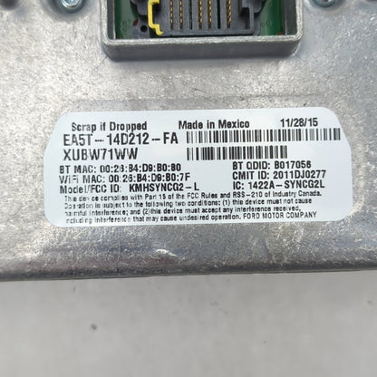 2012 2013 2014 Ford Edge Sync Module Voice Recognition Control Unit