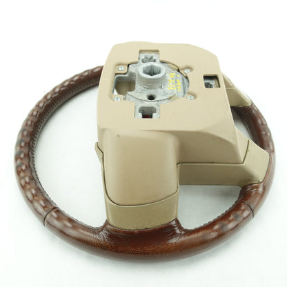 2014 2015 2016 Ford F250 F350 Super Duty Steering Wheel King Ranch Brown Leather