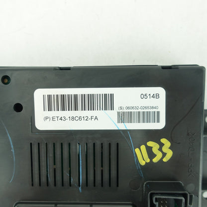 2014 Ford Edge Climate Control Module Temperature HVAC AC Heater