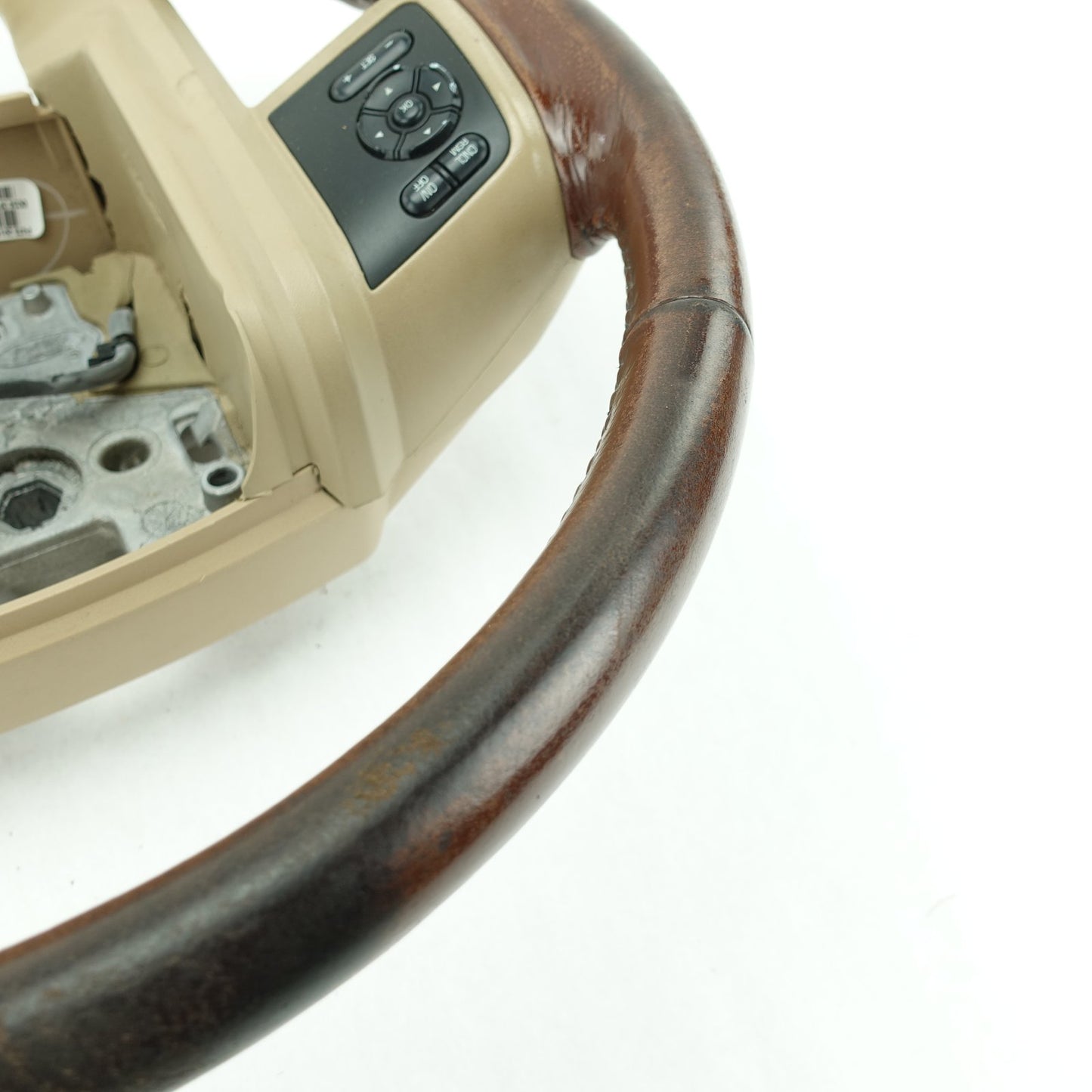 2014 2015 2016 Ford F250 F350 Super Duty Steering Wheel King Ranch Brown Leather